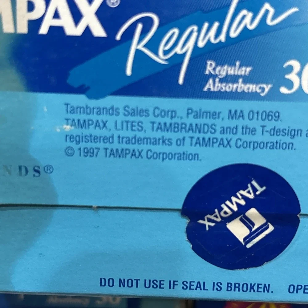 Tampax vintage 1997